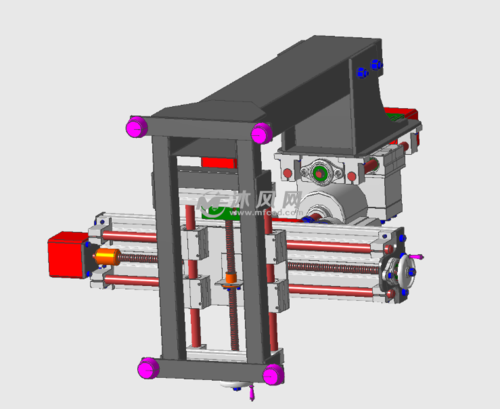 cnc5轴数控铣床结构模型 - 机械加工图纸 - 沐风网